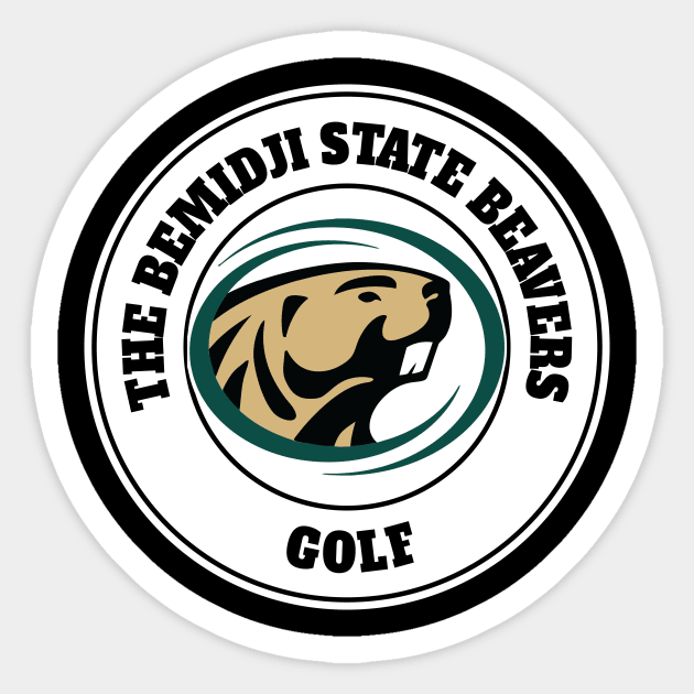 the classic golf team bemidji white background Sticker by MALURUH